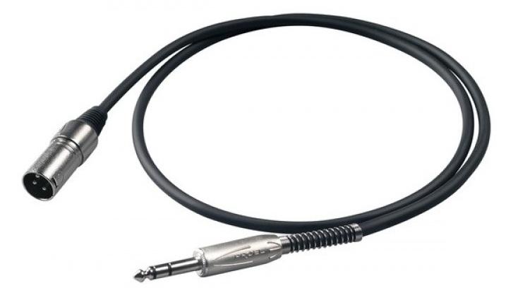 Inline LU30XLRMTRS  балансный кабель XLR "папа" - TRS, длина 3 метров