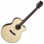 Dowina Rustica JCE-ds акустическая гитара джамбо с вырезом, цвет натуральный