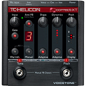 TC Helicon VoiceTone Correct XT напольная вокальная педаль эффекта коррекции тона