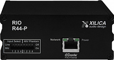 Xilica R44-P панель аудио измерений с двойными 4 in/ 4 out разъемами Dante