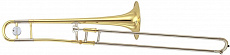 Yamaha YSL-154 тромбон тенор Bb студенческий, лак золото