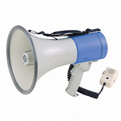 Show ER66S/W мегафон ручной с выносным микрофоном, сиреной и свистком, 25 Вт.