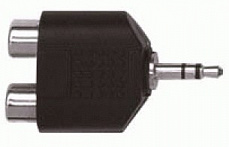 Proel AT128 переходник джек стерео 3.5 мм <-> 2 х "тюльпан" RCA (гнездо)